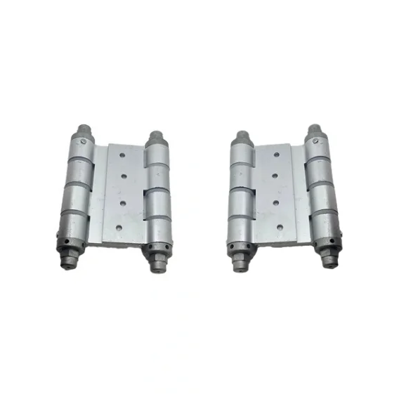 Self Closing Double Action Spring Door Hinge Aluminum – Satin Finish Swing Door Hinges (2 Pack)