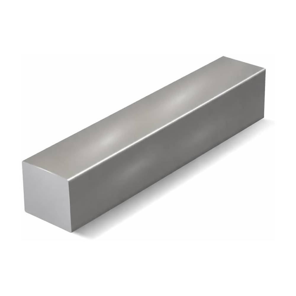 Aluminum Square Bar - 0.39" x 0.39" (10mm x 10mm) - Solid Seamless Aluminum Rod