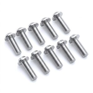 M10-1.5 x 30mm Button Head Socket Cap Screws, 304 Stainless Steel, Full Thread Hex Socket Allen Drive Bolts, Heavy Duty Machine Screws, 10 Pack