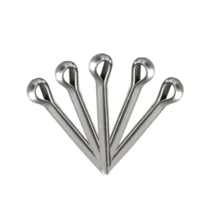 5mm x 50mm Cotter Pins, 304 Stainless Steel Split Cotter Pins, 2-Prong Hairpin Style Fastener Clips, 150 Pack