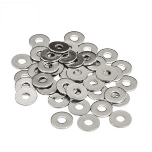 50 Pack M12 Stainless Steel Flat Washers, 12mm ID x 24mm OD x 2.5mm Thick, 304 Stainless Steel Metric Washers for Bolts, Screws, Nuts