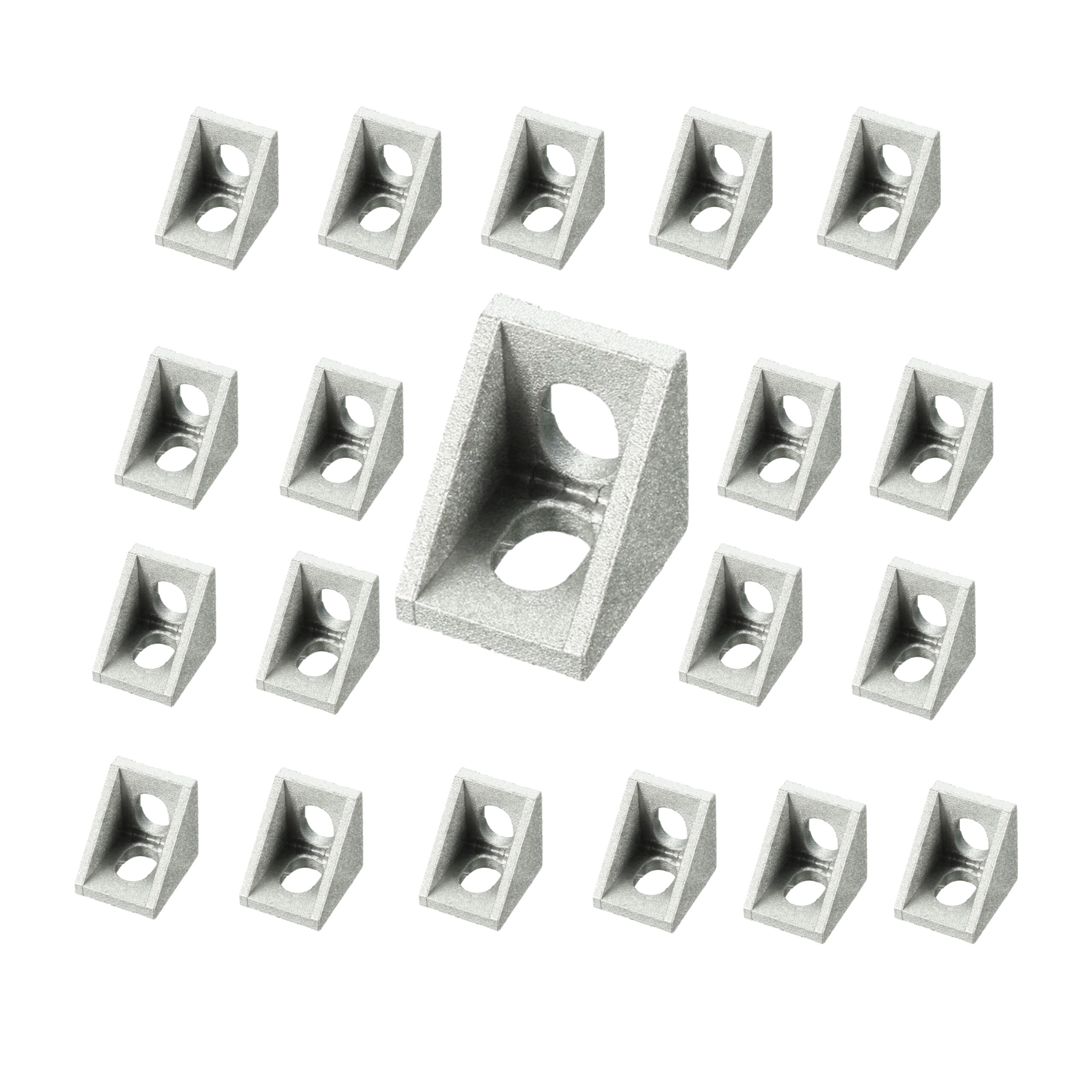 10 Pack Aluminum Profile Corner Brackets, L Shape 90 Degree Right Angle Joint Connectors - Image 4
